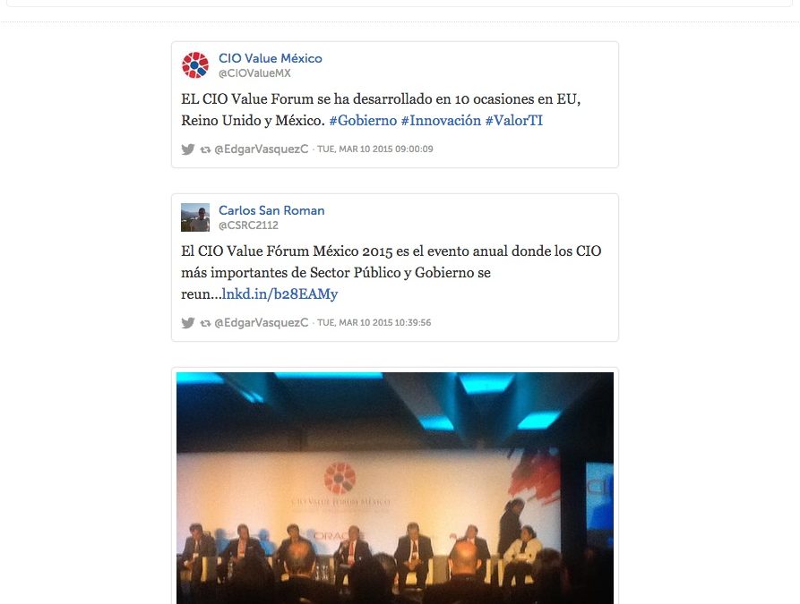 CIO Value Forum México 2015, un evento para CIO de gobierno
