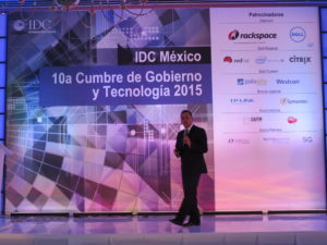 Edgar Vásquez Cruz en 10a Cumbre de Gobierno y Tecnologia 2015 de IDC